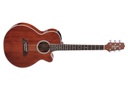 TAKAMINE GUITARRA MINI SERIE PRO ELECTROACUSTICA CEDRO MACIZO CON ACABADO EN TONO ANTIGUO BRILLANTE PASTILLA PALATHETIC ESTUCHE RIGIDO EF261SAN