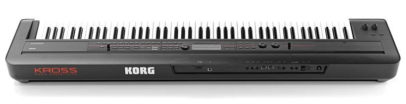 Korg KROSS 88 BK – Workstation portátil de 88 teclas con acción de martillo y grabación integrada