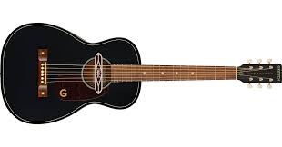 Gretsch Deltoluxe Parlor Acoustic Electric Guitar Black Top (2711030511)