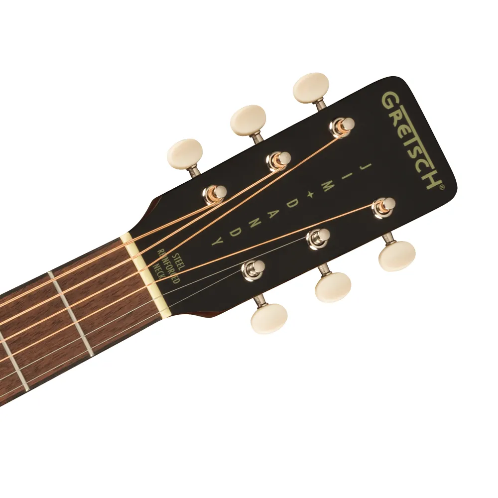 Gretsch Deltoluxe Parlor Acoustic Electric Guitar Black Top (2711030511)