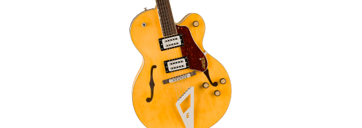 GRETSCH G2420 Streamliner™ de cuerpo hueco con Chromatic II, diapasón de laurel, pastillas Broad'Tron™ BT-3S, Village Amber 2817000520 