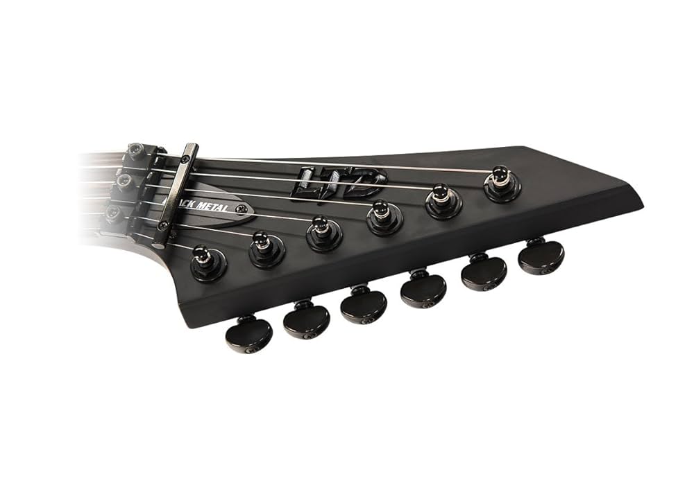 Guitarra Electrica 7 Cuerdas Satin M-7HT BARITONE BLACK METAL LM7BHTBKMBLKS  