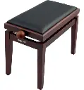 BANCO PARA PIANISTA AJUSTABLE CAOBA PB100WNS