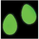 EGG SHAKER LP PLASTICO FOSFORECENTE LP004-GLO