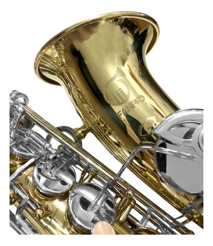 SAXOFON ALTO FANPRO EN EB KEY ALTO F# DE LATON CON ESTUCHE