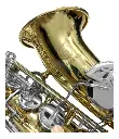 SAXOFON ALTO FANPRO EN EB KEY ALTO F# DE LATON CON ESTUCHE