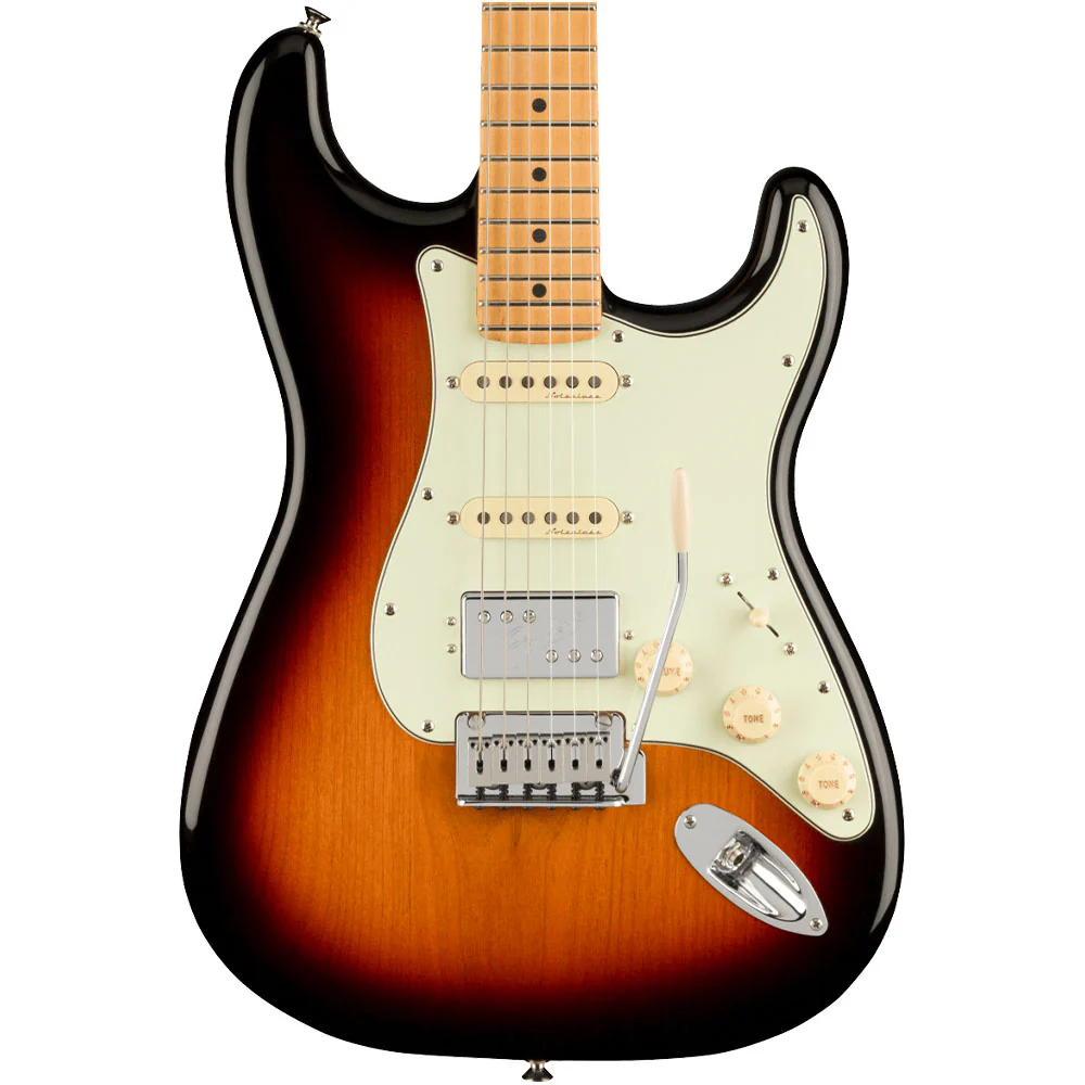 Guitarra Fender Player Plus Stratocaster® HSS, diapasón de arce, Sunburst de 3 colores  0147322300