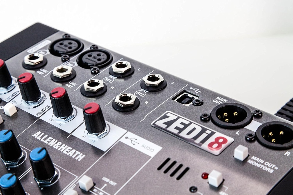 Mezclador analógico compacto con interfaz USB ALLEN & HEATH ZEDI-8