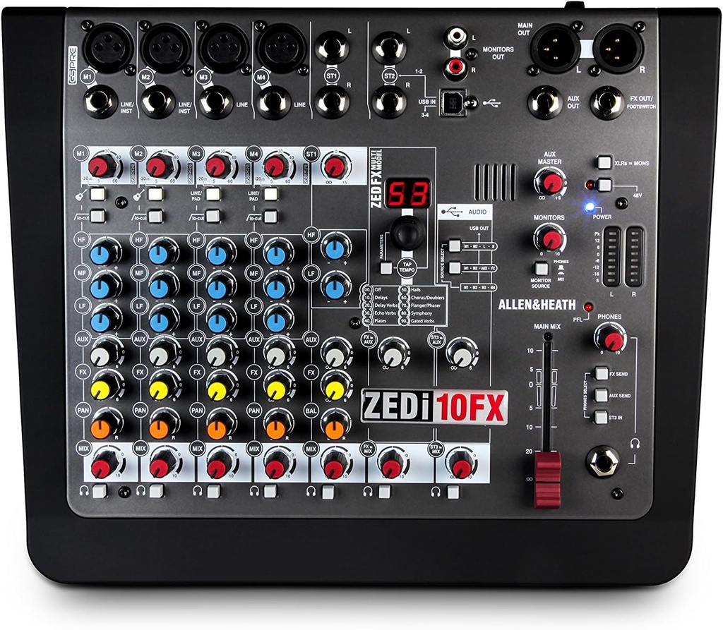 MEZCLADORA DE AUDIO ALLEN & HEATH ZEDI-10FX