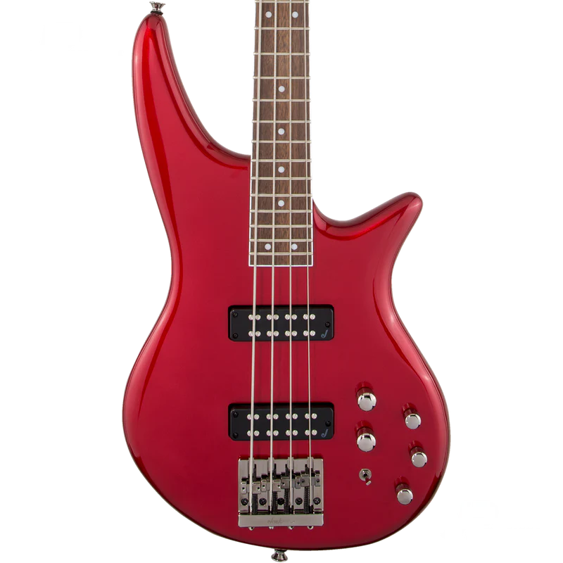  Serie JS Spectra Bass JS3, diapasón de laurel, rojo metálico 2919904573