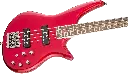  Serie JS Spectra Bass JS3, diapasón de laurel, rojo metálico 2919904573