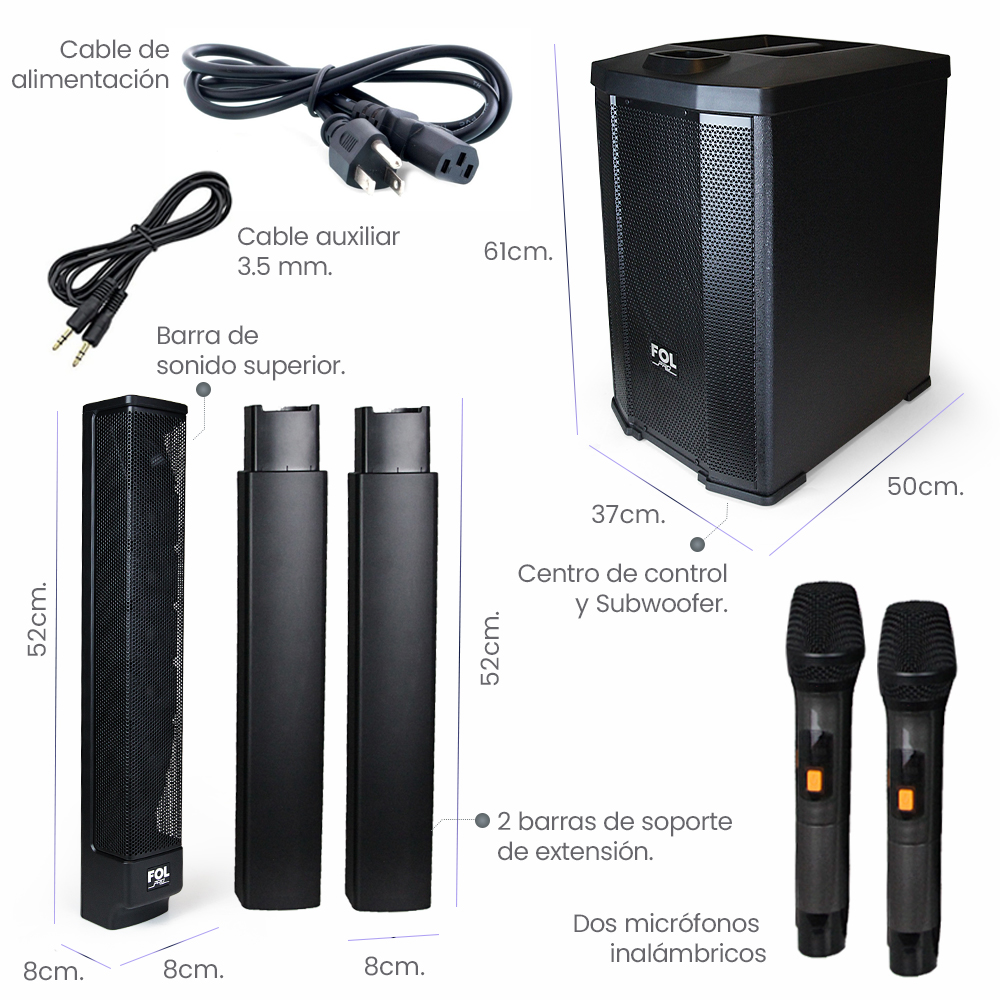 SISTEMA AUDIO TORRE FOL  FS-T900