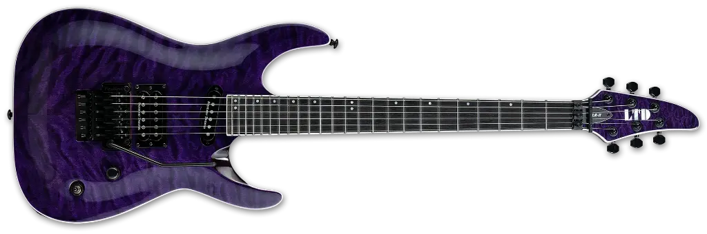 GUITARRA ELECTRICA SIGNATURE LTD ANDY LAROQUE ALR-II SEE THRU PURPLE LALRIIQMSTP