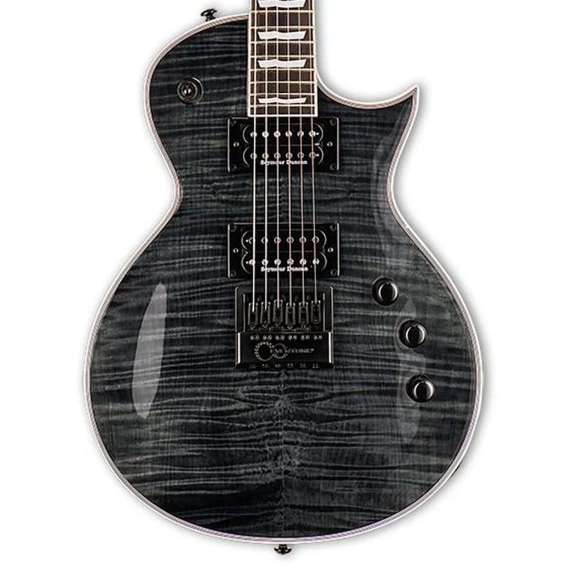 GUITARRA ELECTRICA EC-1000 EVERTUNE SEE THRU BLACK LTD LEC1000ETFMSTBLK