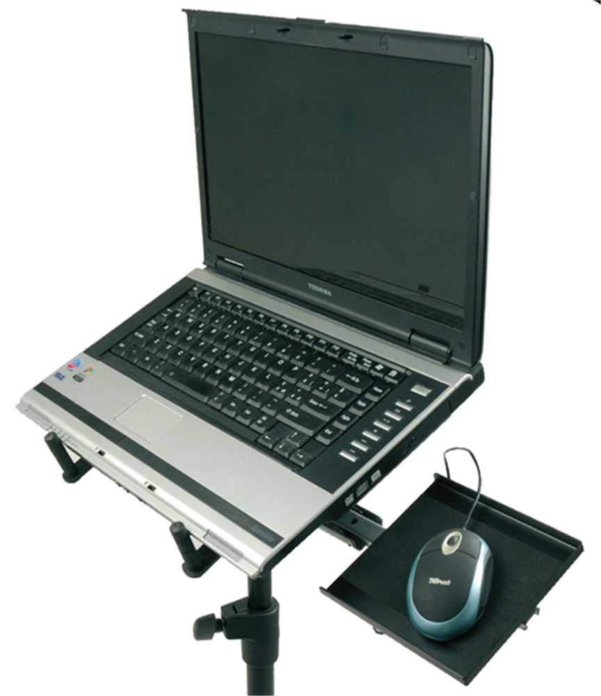 ATRIL P/LAPTOP LPHX CON AJUSTADO CON PLATILLO PARA MOUSE EXTRAÍBLE Y AJUSTABLE QUIKLOK LPH/X