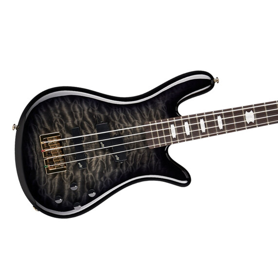 ICONNS2BBLKS Bajo Eléctrico 4 cuerdas con diapasón derecho- Negro brillante 