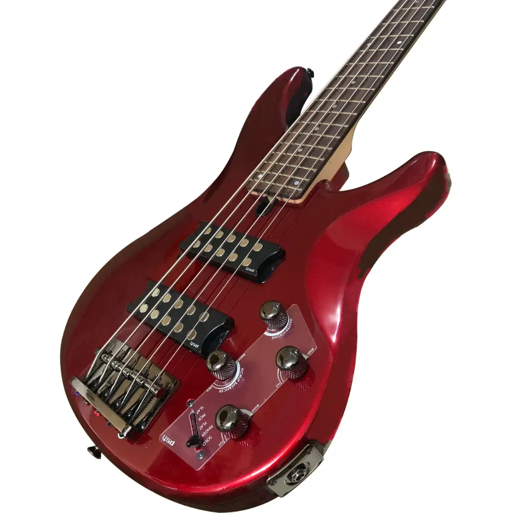 BAJO YAMAHA 5 CUERDAS ACT C/PRESETS CANDY APPLE RED TRBX305CAR