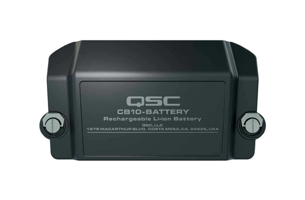 ALTAVOZ ACTIVO DE 10" QSC RECARGABLE 440W Y BLUETOOTH CB10