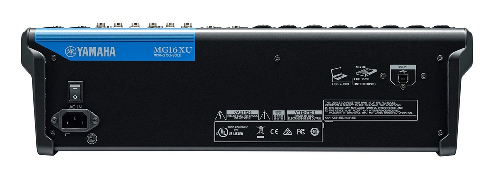 MEZCLADORA ANALOGA DE 16 CANALES CON EFECTOS MGXU YAMAHA MG-16XU