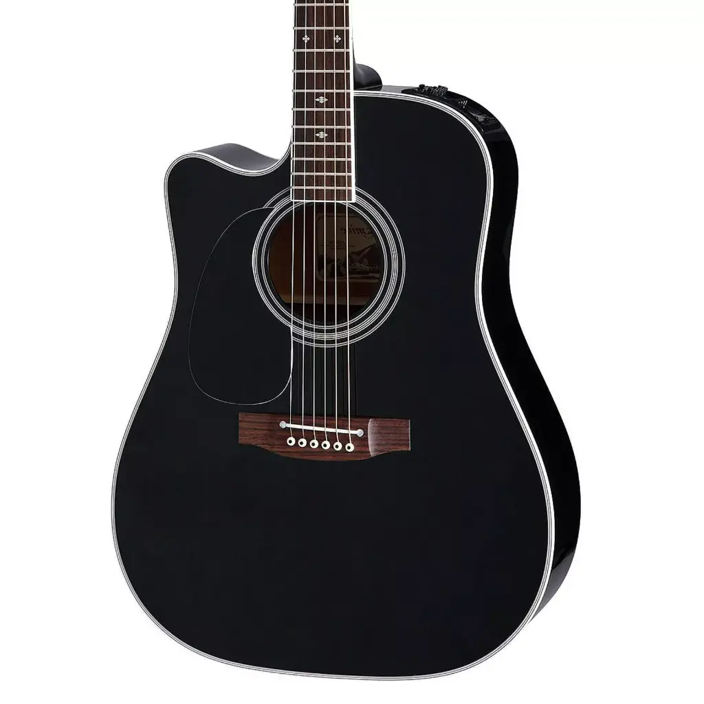 EF341DXLH Guitarra electroacústica takamine Zurda Deluxe de cedro y arce, con afinadores Gotoh con electrónica CT4BII