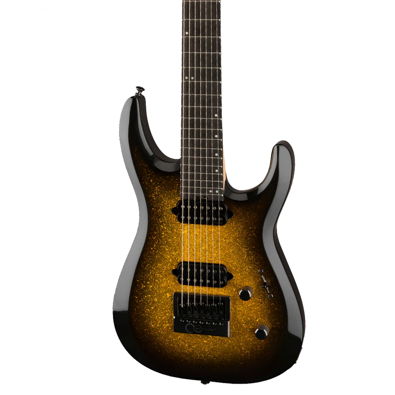 GUITARRA ELECTRICA DE 7 CUERDAS JACKSON PRO PLUS SERIES DINKY MDK EVERTUNE 7 GOLD SPARKLE 2912001501