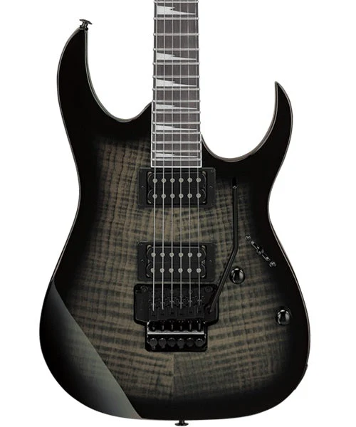 GUITARRA ELECTRICA ENTINTADA NEGRA CON SOMBREADO DE LA SERIE GIO GRG320FA-TKS