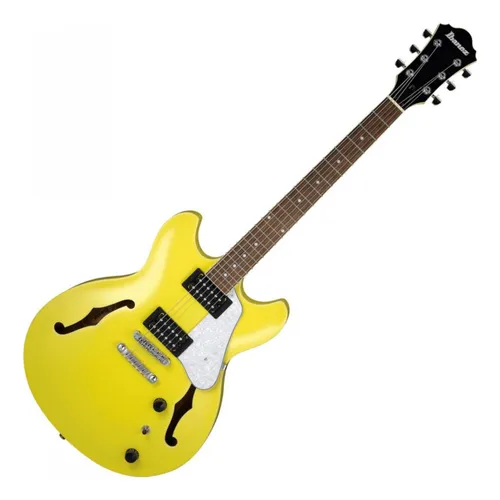 GUITARRA ELÉCTRICA COLOR AMARILLO DE LA SERIE ARTCORE IBANEZ AS63-LMY