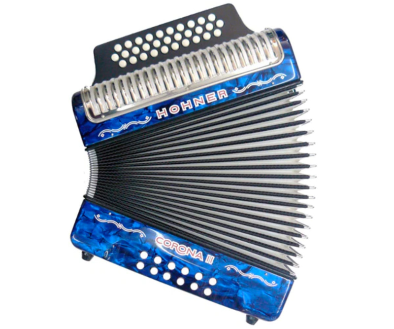 ACORDEON HOHNER "CORONA II" SOL-DO-FA C/FUNDA A5624S