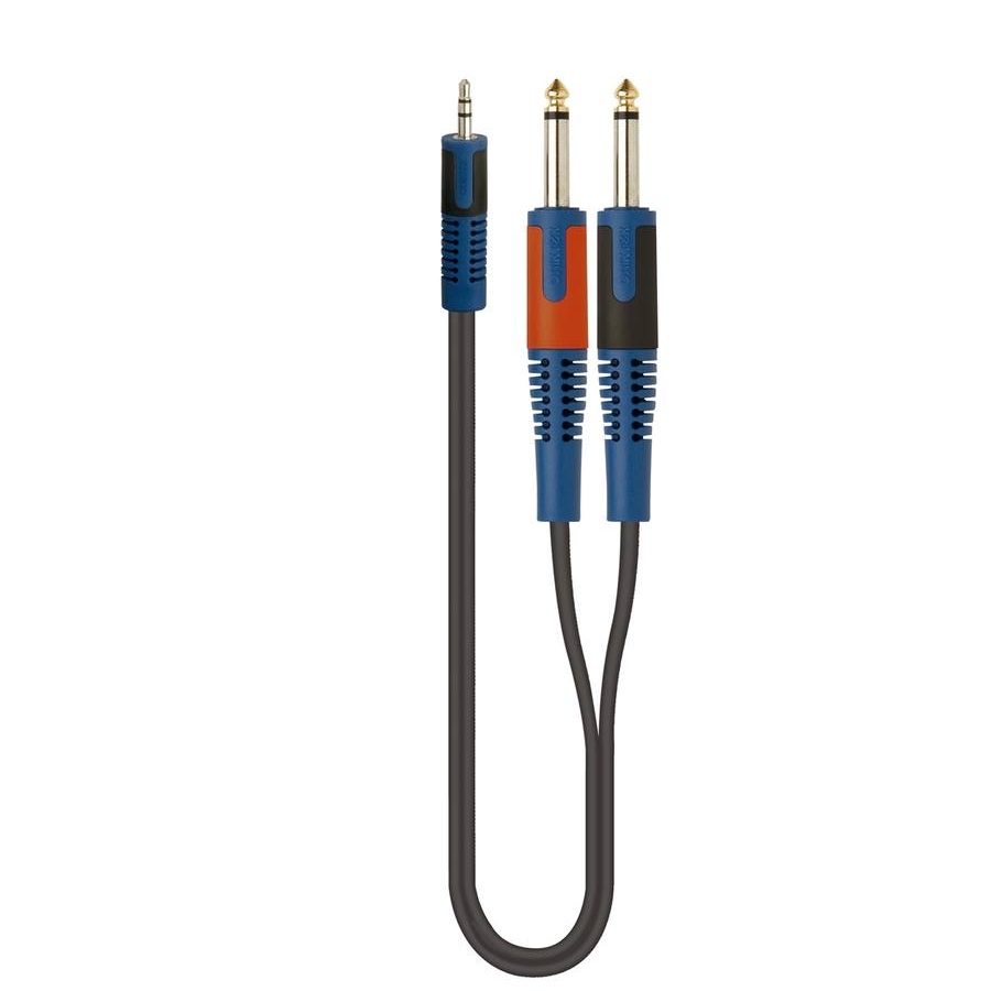 RKSA/140-1 Cable Adaptador Mini Plug 3.5 Stereo A 2 Plug Mono Quiklok