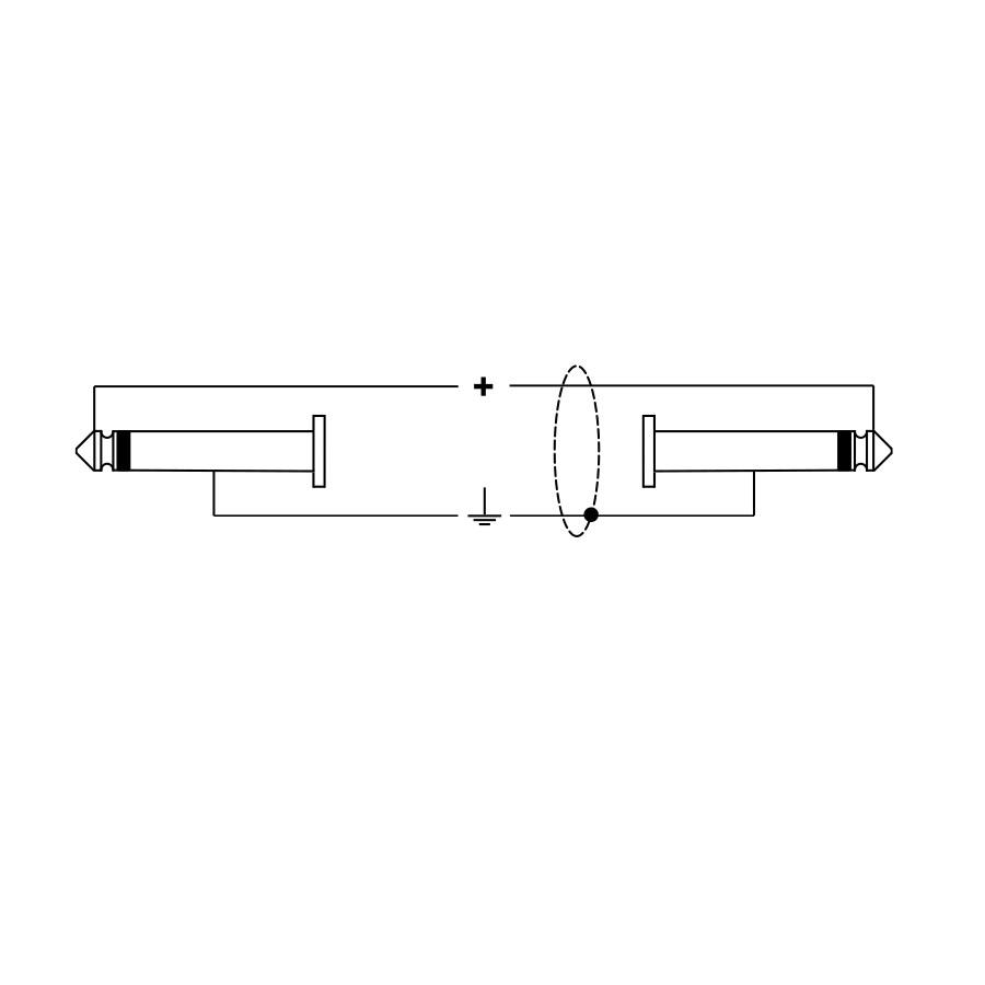 RKSI/205-3 Cable Para Instrumento Plug De Angulo A Plug 6.3 Mono Quiklok