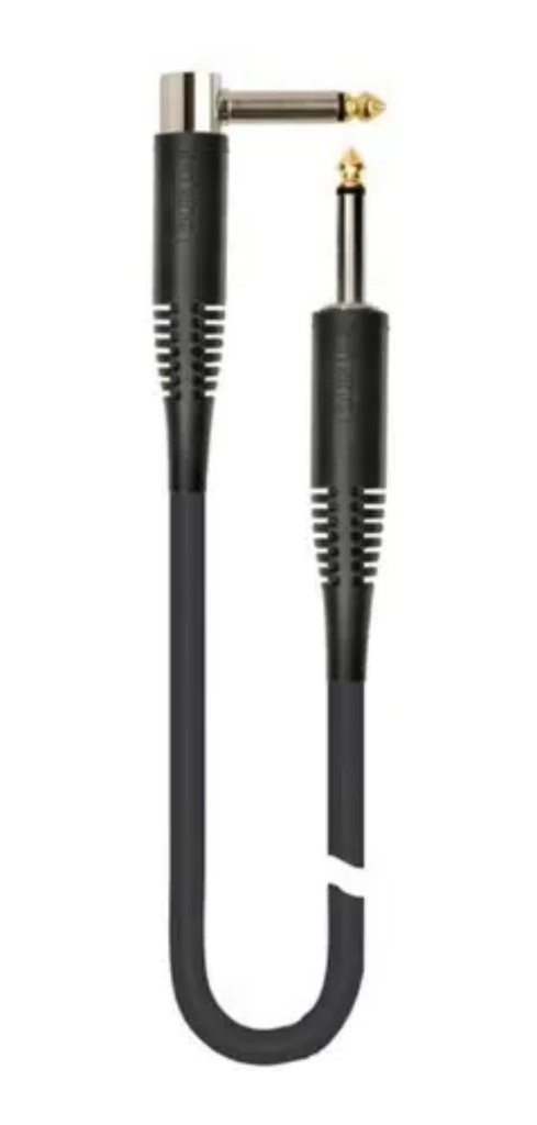S193K-9BK Cable Para Instrumento De Plug A Plug Angular Mono Quiklok 