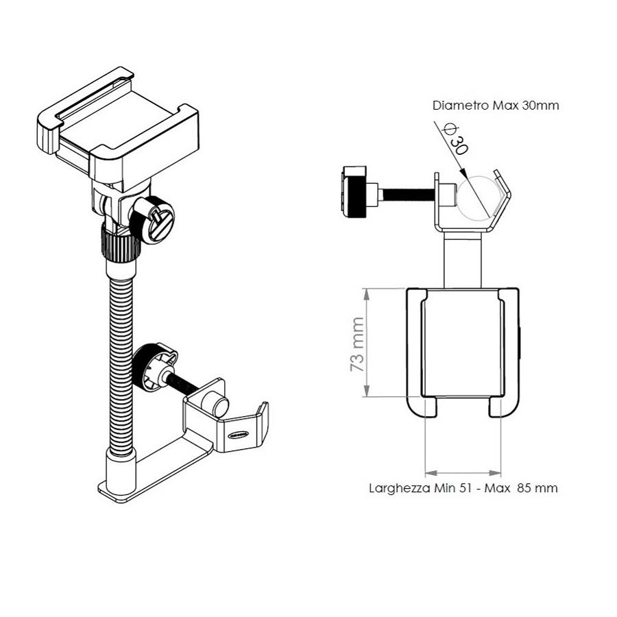 SOPORTE UNIVERSAL PARA SMARTPHONE QUIKLOK SMS/001