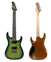EUSM7HTFMEC79FBN     Guitarra de 7 cuerdas Purpura degradado  Natural