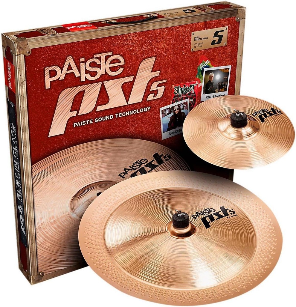 PAQ.PLATILLOS PAISTE PST5 10"SP18"CH EFF