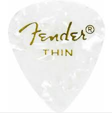 PLUMILLA FENDER, WHITE MOTO THIN
