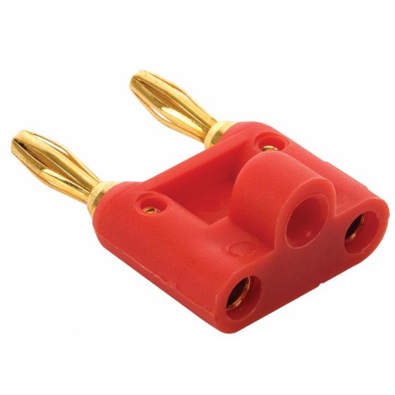 ADAPTADOR STEREN DE 2 PLUG BANANA A 2 PLUG BANANA