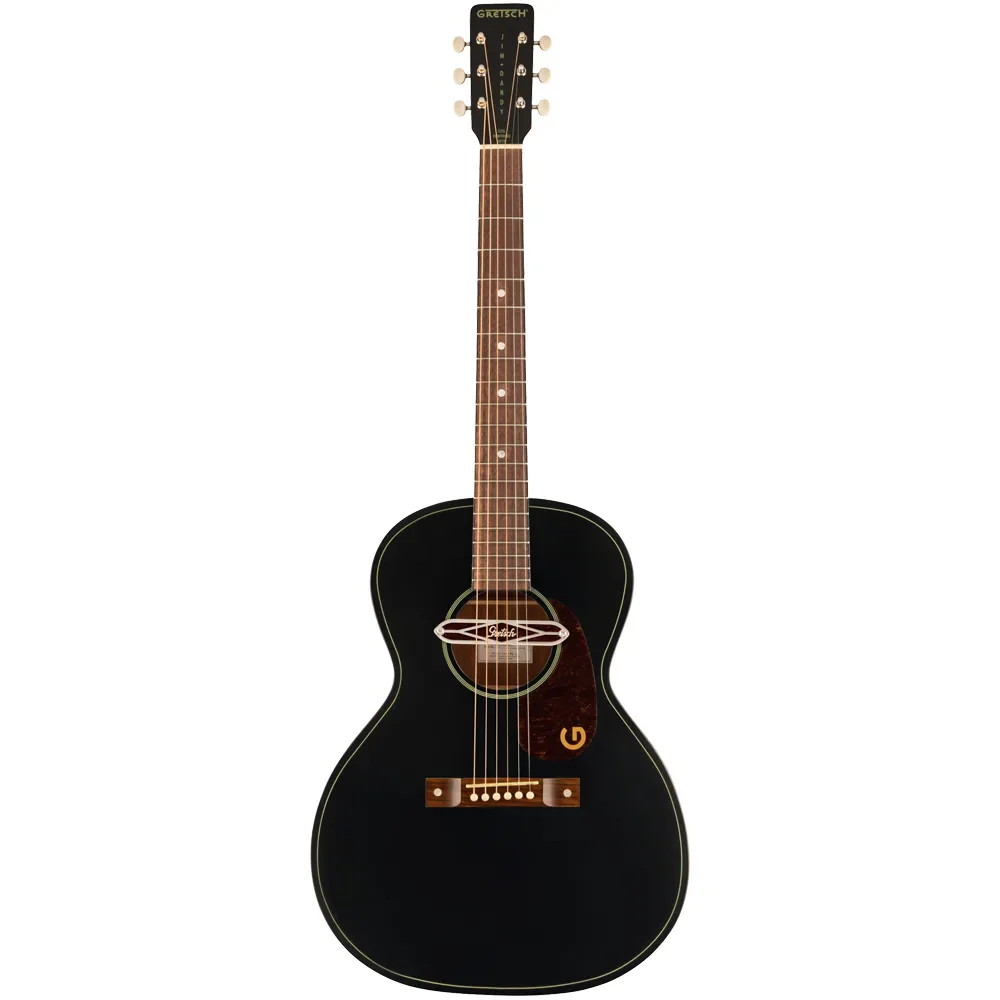 Gretsch Deltoluxe Parlor Acoustic Electric Guitar Black Top (2711030511)