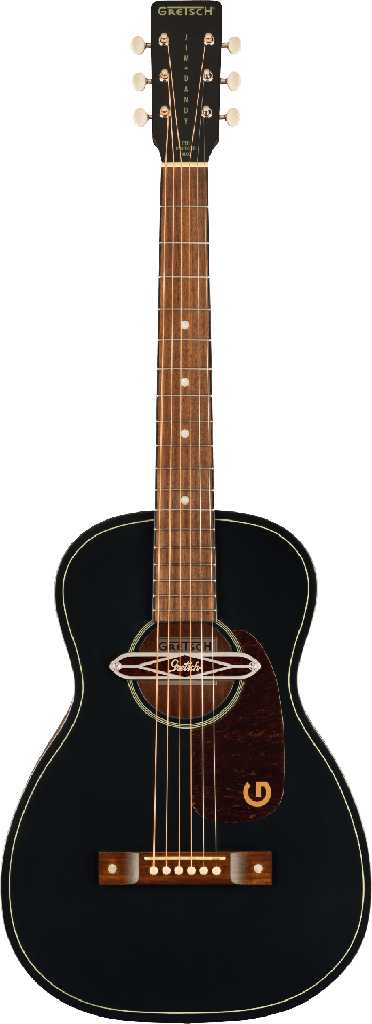 2711030511 GUITARRA ELECTROACUSTICA GRETSCH JIM DANDY DELTOLUXE PARLOR TORTOISE PICKGUARD BLACK TOP