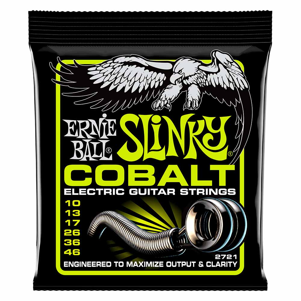 Juego de Cuerdas Ernie Ball 2721 – Cobalt Slinky para Guitarra Eléctrica 10/46