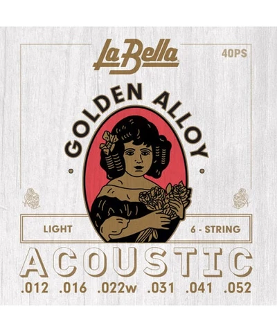 40PS ENCORDADURA LA BELLA ULTRA LIGH P/GUITARRA ACUSTICA