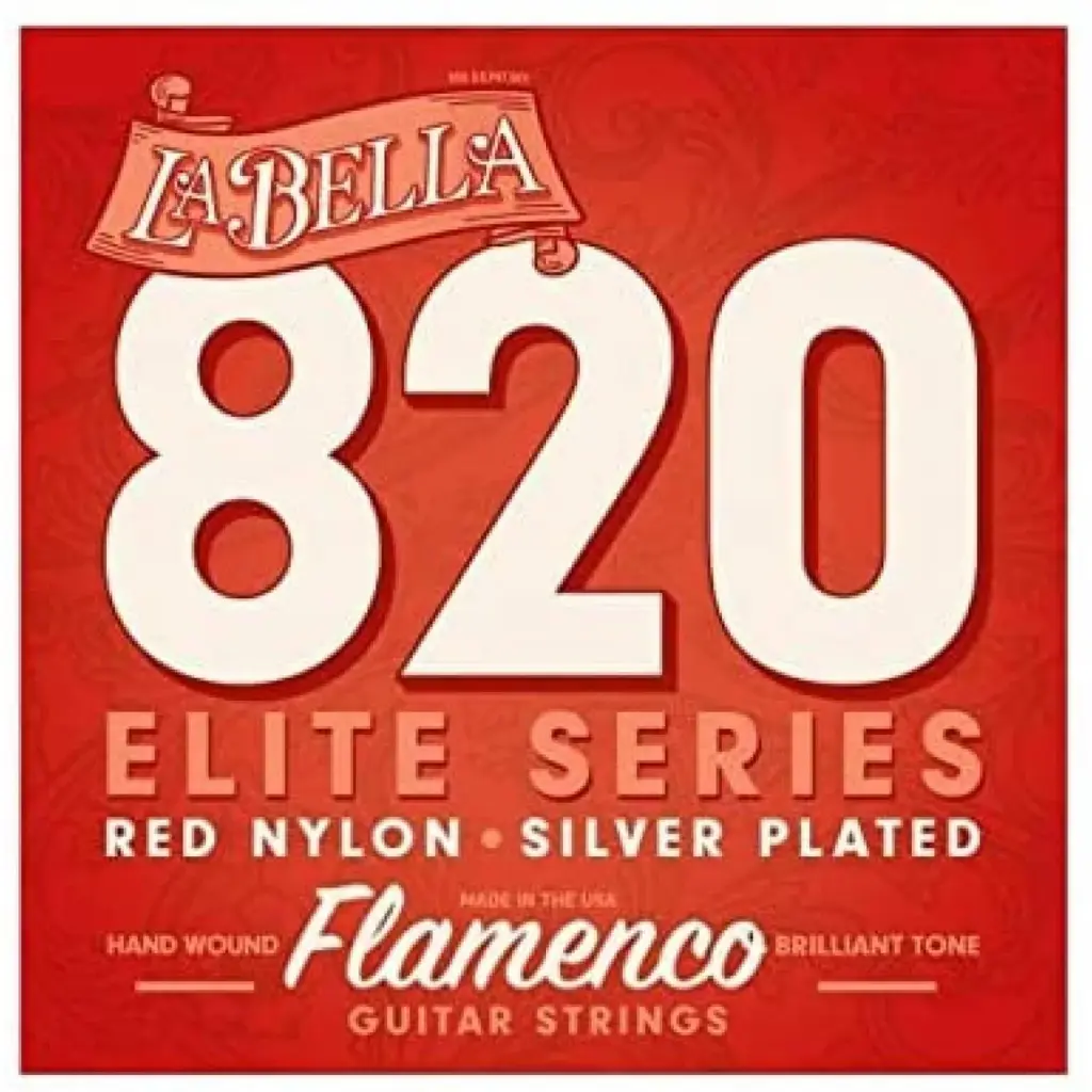 820 CUERDAS GUIT BELLA FLAMENCO ROJO