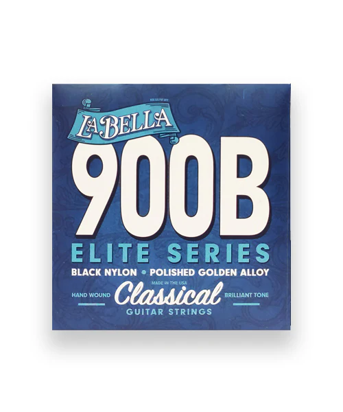 900B CUERDAS GUIT CLAS NYLON NEGRO LA BELLA