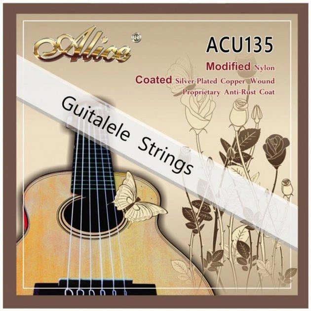 ACU135 ENCORDADURA GUITALELE NYLON CRISTAL   ALICE ACU135
