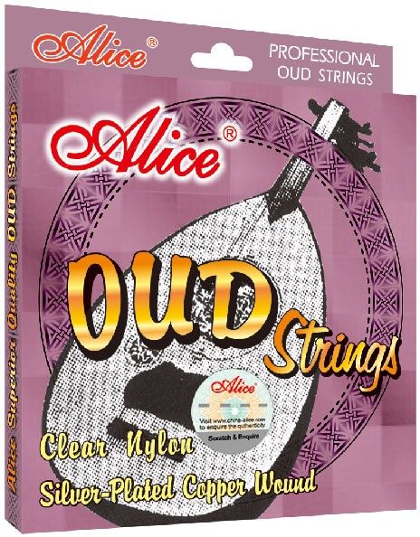 ENCORDADURA ALICE PARA LAUD DE 11 CUERDAS DE NYLON Y COBRE PLATINADO AOD111