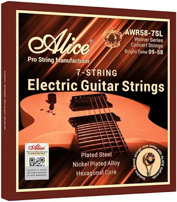 AWR58-7SL ENCORDADURA GUITARRA ELECTRICA 7 CUERDAS ACERO TEN