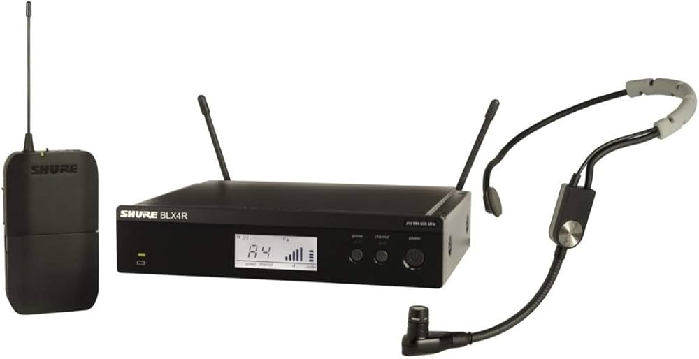 SISTEMA INALAMBRICO SHURE CON MICROFONO DE DIADEMA SM35 RECEPTOR PARA RACK BLX14R/SM35-J11