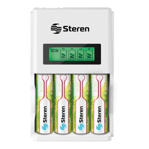 CARGADOR PILAS AA/AAA PANT DIGITAL STEREN