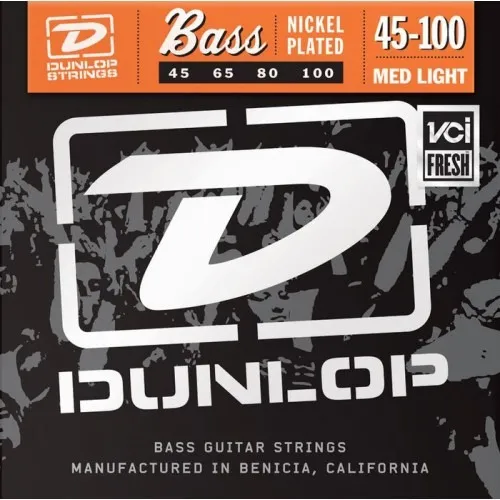 DBN45100 ENCORDADURA DUNLOP MEDIUM LIGHT PARABAJO ELECTRICO DBN45100