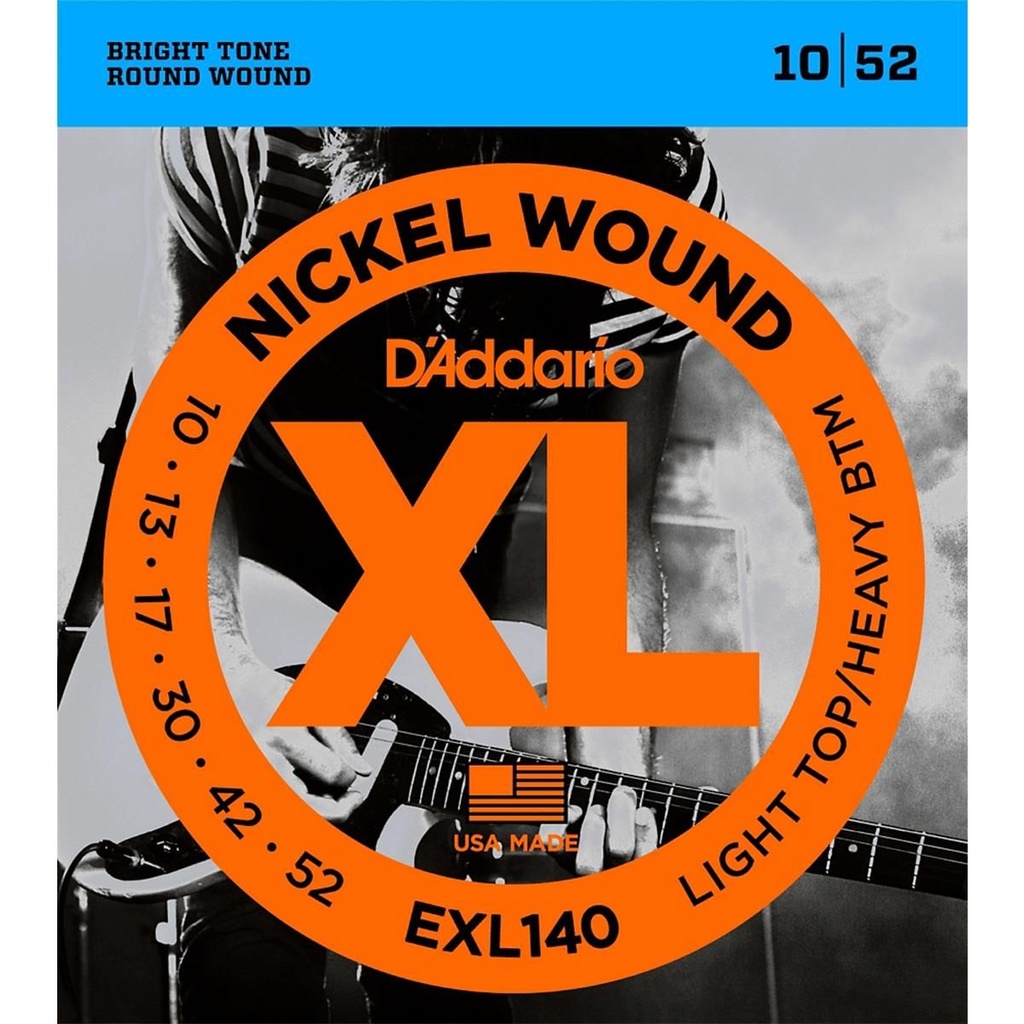 EXL140 CUERDAS GUIT ELE D'ADDARIO 010/052 LIGTH
