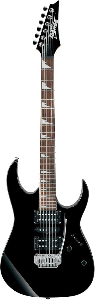 GUITARRA ELECTRICA NEGRA DE LA SERIE GIO IBANEZ GRG170DXBKN